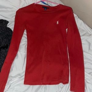 Ralph Lauren red long sleeve shirt